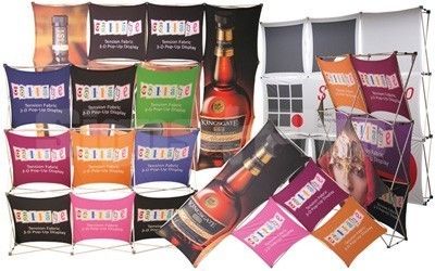 "Collage" Pop Up Tension fabric 3D displays "Collage" Pop Up Tension fabric 3D displays
