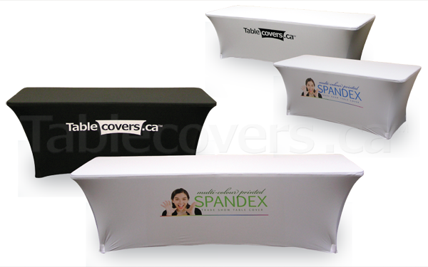Rectangular Basic Custom Printed Spandex Table Covers Rectangular Basic Custom Printed Spandex Table Covers