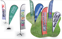 Feather & Teardrop Promotional Flags Feather & Teardrop Promotional Flags