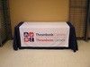 Standard graphic setup for table runner with logo