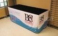 Custom printed logo table cover with complex graphic design