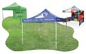 The 10 foot x 10 foot custom printed Event Tent stands out in any crowd