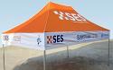 The 10 foot x 15 foot custom printed Event Tent stands out in any crowd