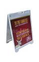 The 22 wide x 28 high sign panels (sold separately) can be easily changed