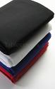 Choose from three fabric colours (black, royal blue and red fabric - for white see dye sub model) and we'll print your logo with high quality white PU film