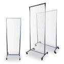 Mobile Barrier HD rolling partitions are available in 6 standard sizes to suit most applications, or you can order a custom size movable barrier
