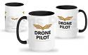 This mug does the talking to help keep bystanders (spouse/kids/boss!) away whether you're working or relaxing!  Shown with optional black trim.