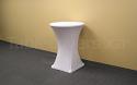 Plain Unprinted White 30 - 32 inch diameter x 42 inch high Round HighBoy Cocktail Table Cover