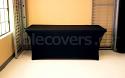Back view of premium custom made StretchFit spandex table cover - standard closed back shown