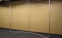 The shape of the horizontally curved frame provides a soft flowing space for your message - angle view