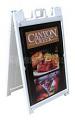 Sign-A-Cade Deluxe molded plastic sandwich board (printed sign panels optional)