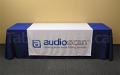 60" wide x 60" high Custom Printed Table Runner for trade shows & display tables