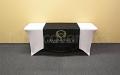 36" wide x 60" high Custom Printed Table Runner for trade shows & display tables
