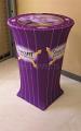 ALL custom printed 30" diameter Round "Stretch Fit" Spandex High Boy Cocktail Table Cover