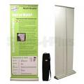 "Orient 800" Roll Up Banner Stand COMPLETE KIT: with frame hardware, case and printed banner
