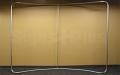 "LightWave II" 10 ft Horizontally Curved Tension Fabric Backwall Display - Frame Hardware Only 