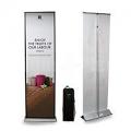 Blade Lite 600 Roll Up Banner Stand Kit:  frame hardware, case & 23.5″ w x 83.25″ h printed banner