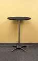 Black 30" Round Basic Plain Unprinted Spandex Cocktail Table Topper Cap