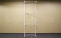 “Velocé Image 1x3” 2.5 Foot wide Straight Basic Tension Fabric Display - Frame Hardware Only with Bag 
