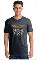 T-Shirt printed with Drone Pilot and Drone Pilot Wings graphic