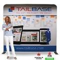 “Formulate” 8 ft wide Straight Tension Fabric Backwall Display (98.75”w x 89.25”h x 17.75”d)