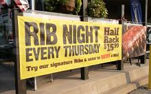 Custom Printed Banner, 4 foot x 16 foot, vinyl, scrim reinforced or mesh (indoor/outdoor) Custom Printed Banner, 4 foot x 16 foot, vinyl, scrim reinforced or mesh (indoor/outdoor)