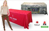 6ft Printed Table Cloth (dye sub, drape style, FR) 6ft Printed Table Cloth (dye sub, drape style, FR)
