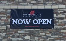 Custom Printed Banner, 4 foot x 8 foot, vinyl, scrim reinforced or mesh (indoor/outdoor) Custom Printed Banner, 4 foot x 8 foot, vinyl, scrim reinforced or mesh (indoor/outdoor)