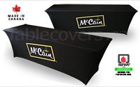 8 ft custom printed Stretch Fit table cover w entire FRONT dye sub print 8 ft custom printed Stretch Fit table cover w entire FRONT dye sub print