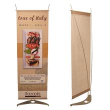 Arch 4.6 Spring Back Banner Stand COMPLETE KIT: with frame hardware & printed banner 