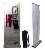 Imagine - 31-3/8"w x up to 82.85"h premium, single-sided easy change cassette cartridge roller-retractable banner stand Imagine - 31-3/8"w x up to 82.85"h premium, single-sided easy change cassette cartridge roller-retractable banner stand