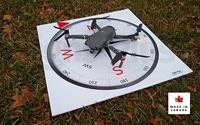 Drone Take-Off & Landing Pad 24” x 24” with safety directional indicators Drone Take-Off & Landing Pad 24” x 24” with safety directional indicators
