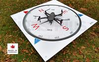 Drone Take-Off & Landing Pad 36” x 36” Pro model with safety directional indicators Drone Take-Off & Landing Pad 36” x 36” Pro model with safety directional indicators