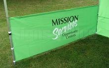 Half Height 10' wide Wall (single-sided) for "Event Tent" - all custom printed Half Height 10' wide Wall (single-sided) for "Event Tent" - all custom printed