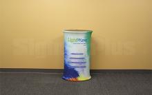 "LightWave II"  Tube Tension Fabric Counter Display - Complete Kit (frame hardware with printed fabric graphic) 