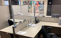 Cubicle Extender Shield clear plexiglass extra height barrier for office walls Cubicle Extender Shield clear plexiglass extra height barrier for office walls