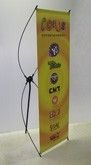 Vortex 2 - 27.5"w x 70-3/4"h x-frame spring back banner stand Vortex 2 - 27.5"w x 70-3/4"h x-frame spring back banner stand