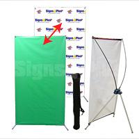 Green Screen for Zoom Video Backdrop - 36"w x 65"h Spring Back Banner Stand (hardware, soft bag and banner) Green Screen for Zoom Video Backdrop - 36"w x 65"h Spring Back Banner Stand (hardware, soft bag and banner)