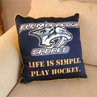 18" x 18" Custom Fabric Throw Cushion for Sports Teams