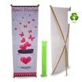 Bamboo X24 eco friendly x frame spring back banner stand