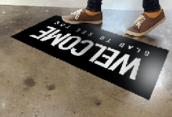 Custom Printed Vinyl Floor Graphics