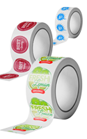 Custom printed roll labels